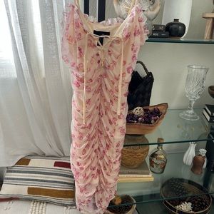 Sbetro ruched bodycon dress medium